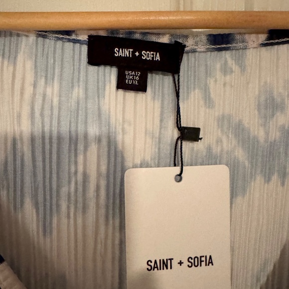 Saint & Sophia Hanna Plisse Dress Tye-Dye - Picture 3 of 6